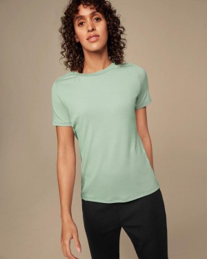 Camiseta On Cloud Focus-T Mujer Verdes | MX 3163JJ