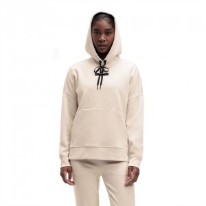 Sudadera con Capucha On Cloud Mujer Beige | MX 3280HK