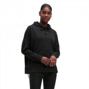 Sudadera con Capucha On Cloud Mujer Negros | MX 3279NB