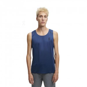 Tank On Cloud Tank-T Hombre Azul Marino | MX 3744DN