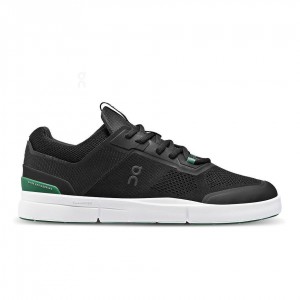 Tenis On Cloud THE ROGER Spin Hombre Negros Verdes | MX 3471QZ