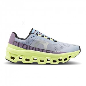 Tenis Para Correr En Carretera On Cloud Cloudmonster Mujer Amarillos Azules | MX 2982SO