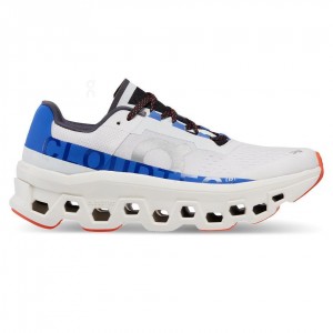 Tenis Para Correr En Carretera On Cloud Cloudmonster Mujer Blancos Azules | MX 2985OR