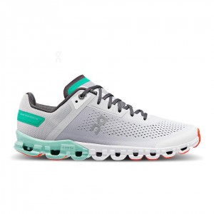 Tenis Para Correr En Carretera On Cloud Cloudflow Mujer Grises Turquesa | MX 3050GL