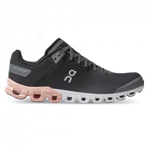 Tenis Para Correr En Carretera On Cloud Cloudflow Mujer Negros Rosas | MX 3052DN