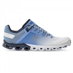 Tenis Para Correr En Carretera On Cloud Cloudflow Mujer Blancos Azules | MX 3055PQ