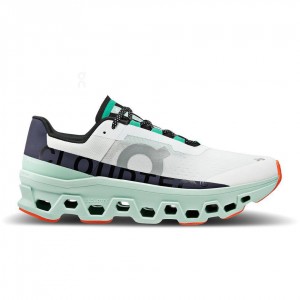 Tenis Para Correr En Carretera On Cloud Cloudmonster Hombre Blancos Turquesa | MX 3367MA