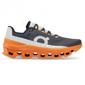 Tenis Para Correr En Carretera On Cloud Cloudmonster Hombre Grises Naranjas | MX 3369BC