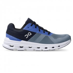 Tenis Para Correr En Carretera On Cloud Cloudrunner Hombre Azules Grises | MX 3388TV