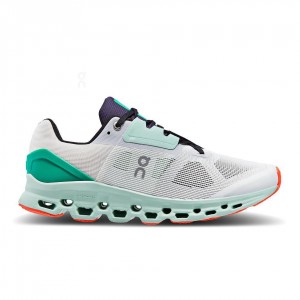 Tenis Para Correr En Carretera On Cloud Cloudstratus Hombre Blancos Turquesa | MX 3398XF