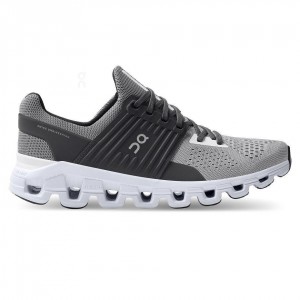 Tenis Para Correr En Carretera On Cloud Cloudswift Hombre Grises Negros | MX 3419QZ