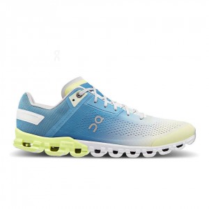 Tenis Para Correr En Carretera On Cloud Cloudflow Hombre Azules Amarillos | MX 3428PQ