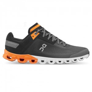 Tenis Para Correr En Carretera On Cloud Cloudflow Hombre Negros Naranjas | MX 3429HK