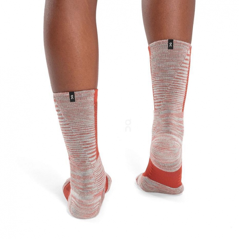 Calcetines On Cloud Explorer Merino Mujer Naranjas | MX 3294WY