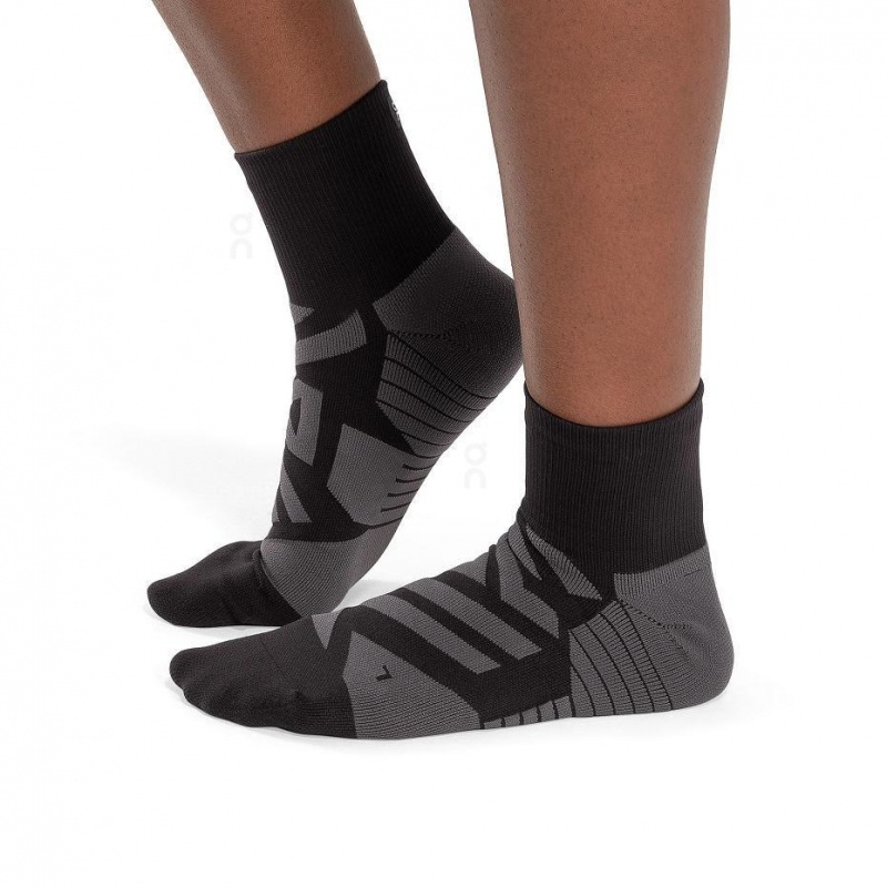 Calcetines On Cloud Performance Mid Hombre Negros | MX 3763ZG