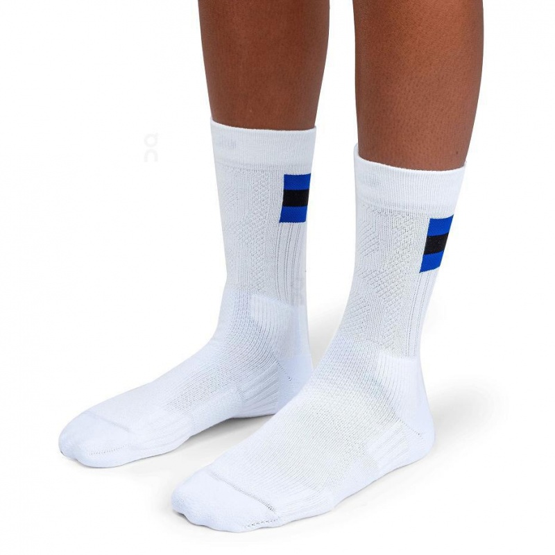 Calcetines On Cloud Tenis Hombre Blancos Azules | MX 3785NB