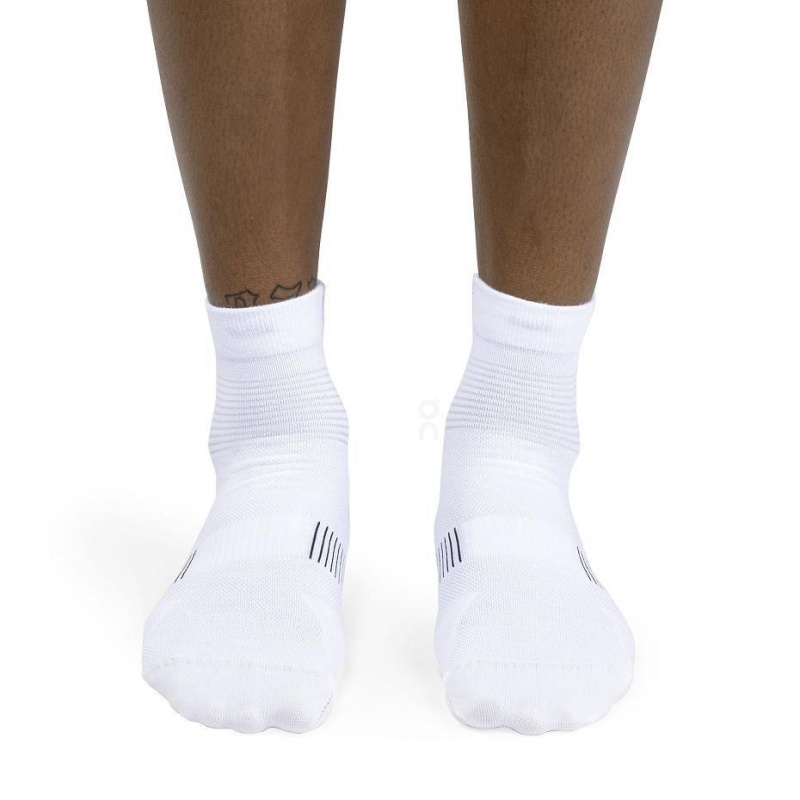 Calcetines On Cloud Ultralight Mid Hombre Blancos | MX 3790SO