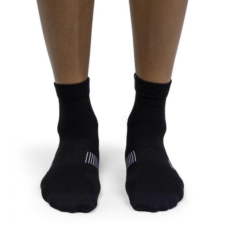 Calcetines On Cloud Ultralight Mid Hombre Negros | MX 3791AP