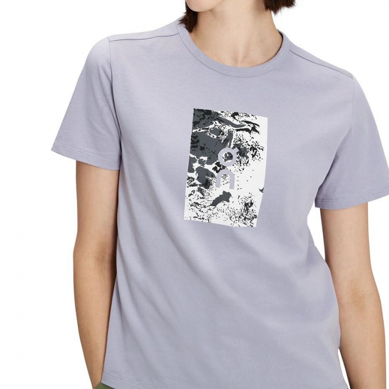 Camiseta On Cloud Estampados-T Mujer Grises | MX 3145OR