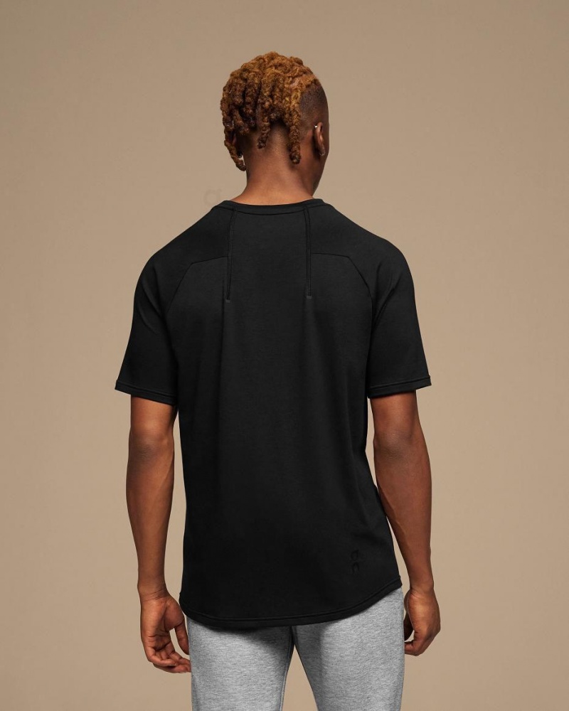 Camiseta On Cloud Focus-T Hombre Negros | MX 3709CE