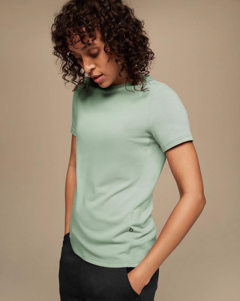 Camiseta On Cloud Focus-T Mujer Verdes | MX 3163JJ