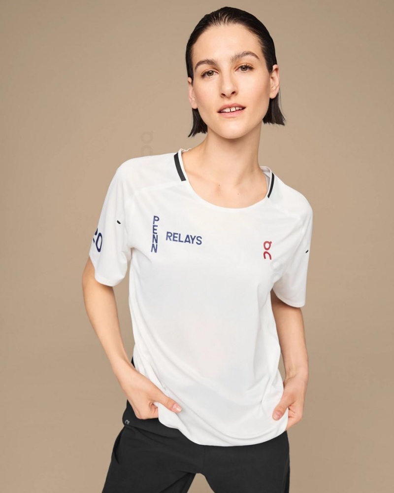 Camiseta On Cloud Penn Relays T Mujer Blancos | MX 3197PQ