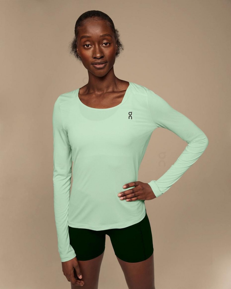 Camiseta On Cloud Performance Long-T Mujer Verdes | MX 3154MA