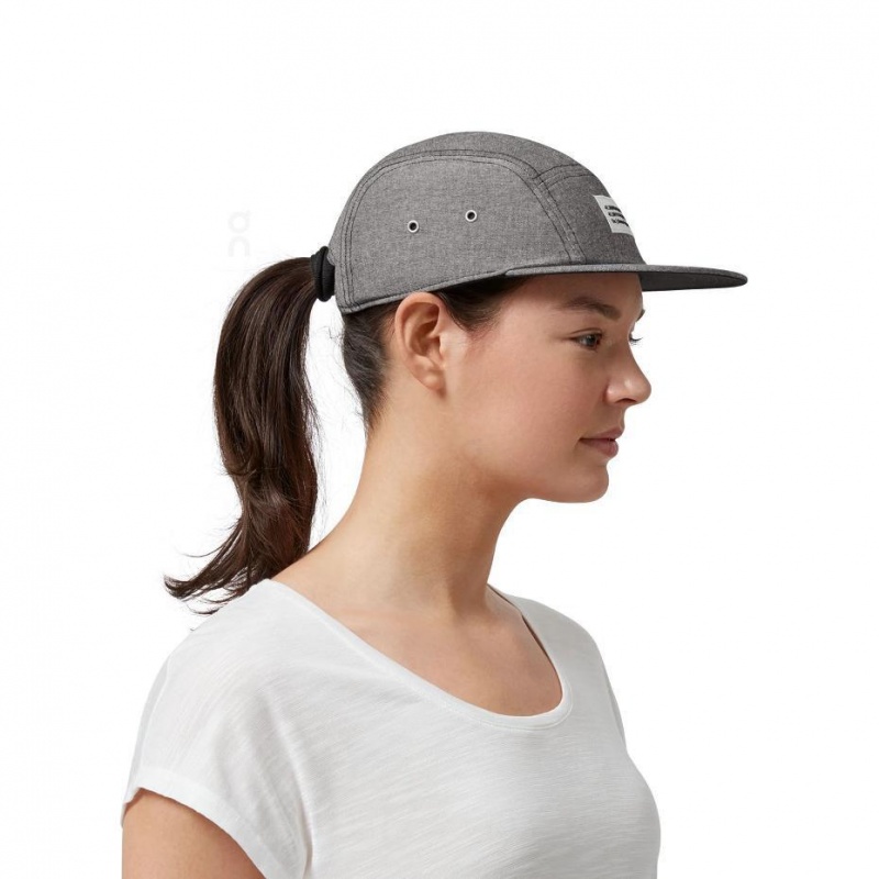 Gorra On Cloud 5 Panel Mujer Grises | MX 3355SO