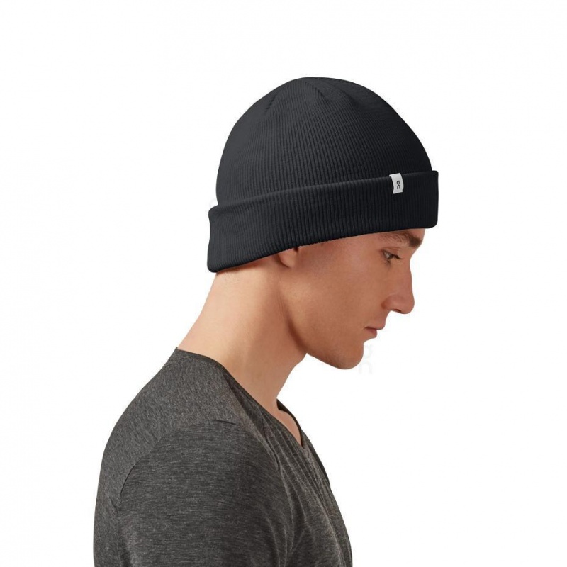 Gorro On Cloud Merino Hombre Negros | MX 3803YU