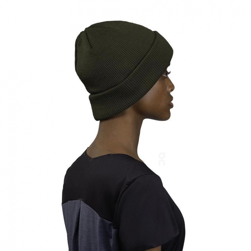 Gorro On Cloud Merino Hombre Verde Oliva | MX 3807WY