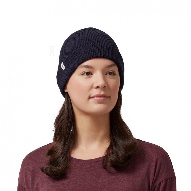 Gorro On Cloud Merino Mujer Azul Marino | MX 3344TV