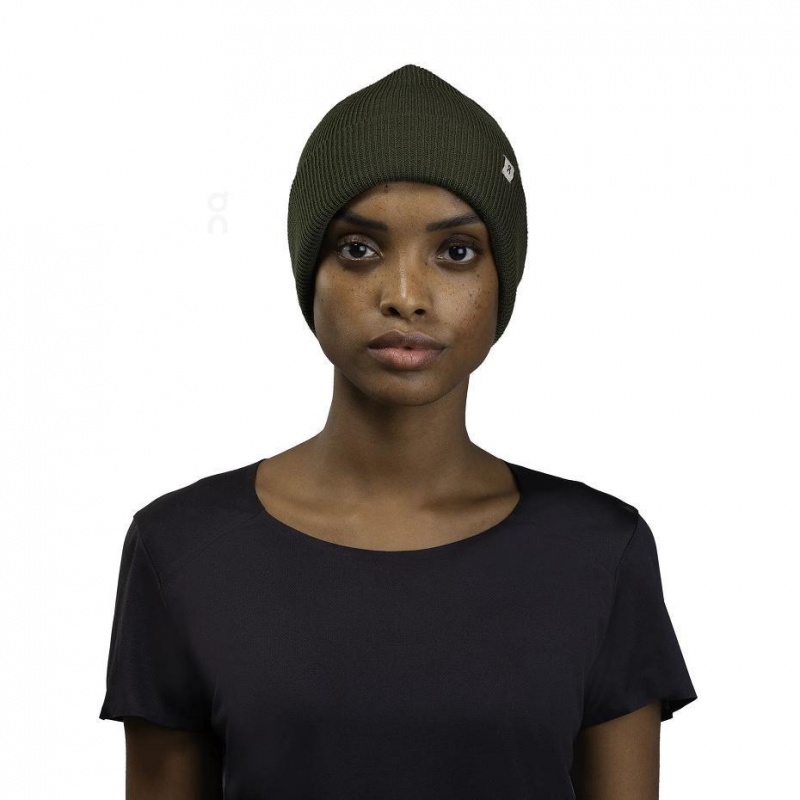 Gorro On Cloud Merino Mujer Verde Oliva | MX 3347WY