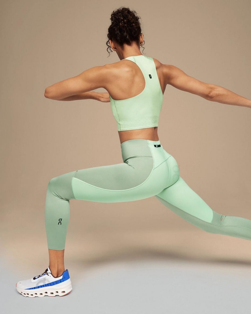 Mallas On Cloud Performance 7/8 Mujer Verdes | MX 3221RW