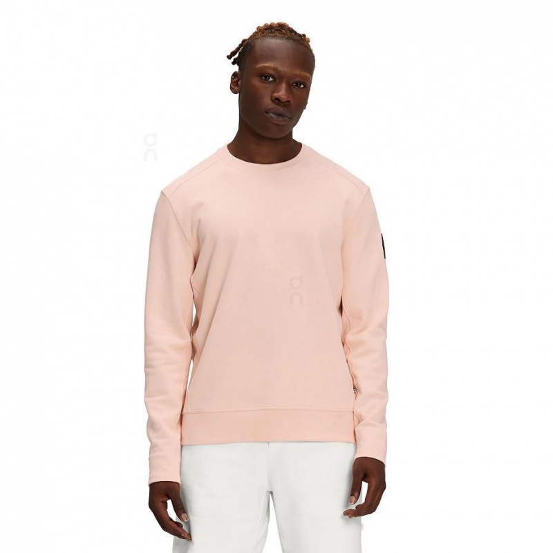 Sudadera On Cloud Crew Neck Hombre Rosas | MX 3670PQ