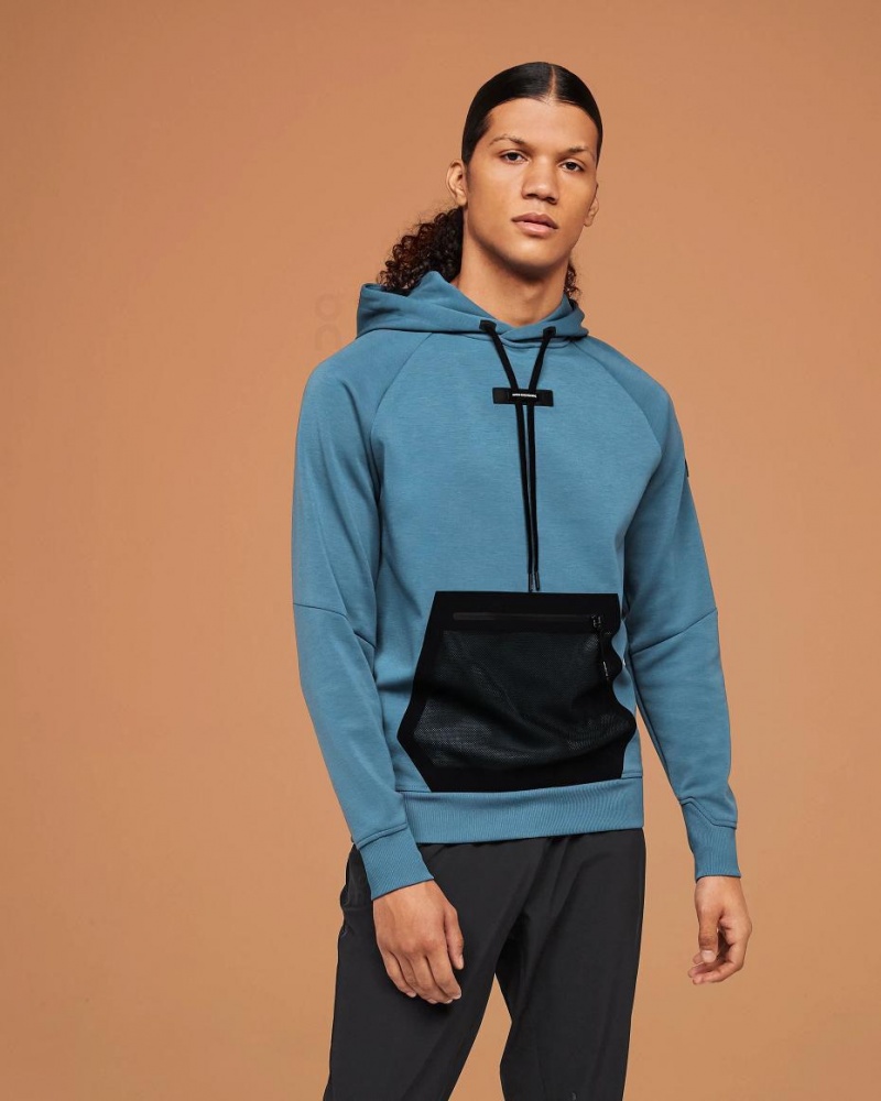 Sudadera con Capucha On Cloud Hombre Azules | MX 3672IS