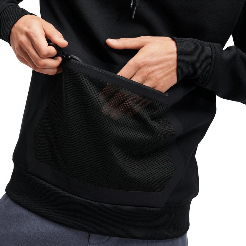 Sudadera con Capucha On Cloud Hombre Negros | MX 3674YU