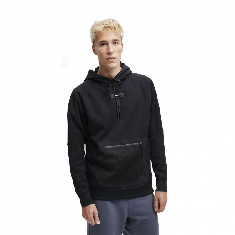 Sudadera con Capucha On Cloud Hombre Negros | MX 3674YU