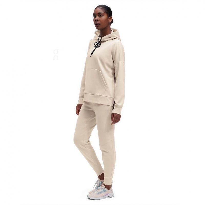 Sudadera con Capucha On Cloud Mujer Beige | MX 3280HK