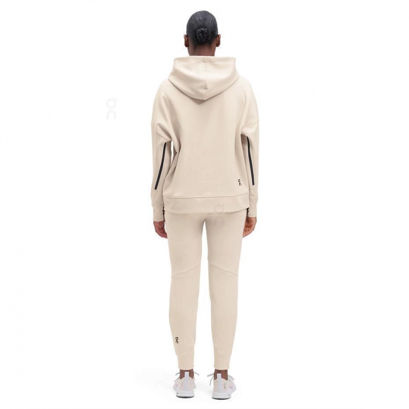 Sudadera con Capucha On Cloud Mujer Beige | MX 3280HK