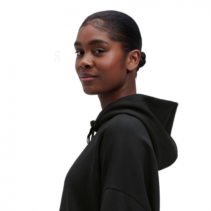 Sudadera con Capucha On Cloud Mujer Negros | MX 3279NB