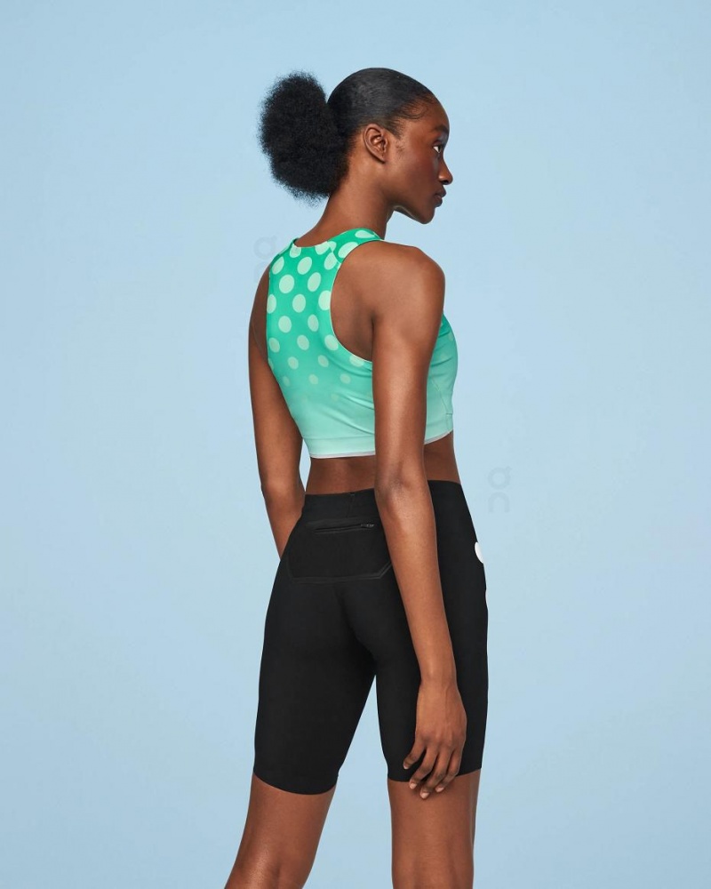 Tank On Cloud Crop Top Light Distance Mujer Verdes | MX 3194DN