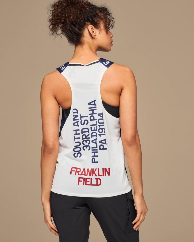 Tank On Cloud Penn Relays Singlet Hombre Azul Marino | MX 3747PQ