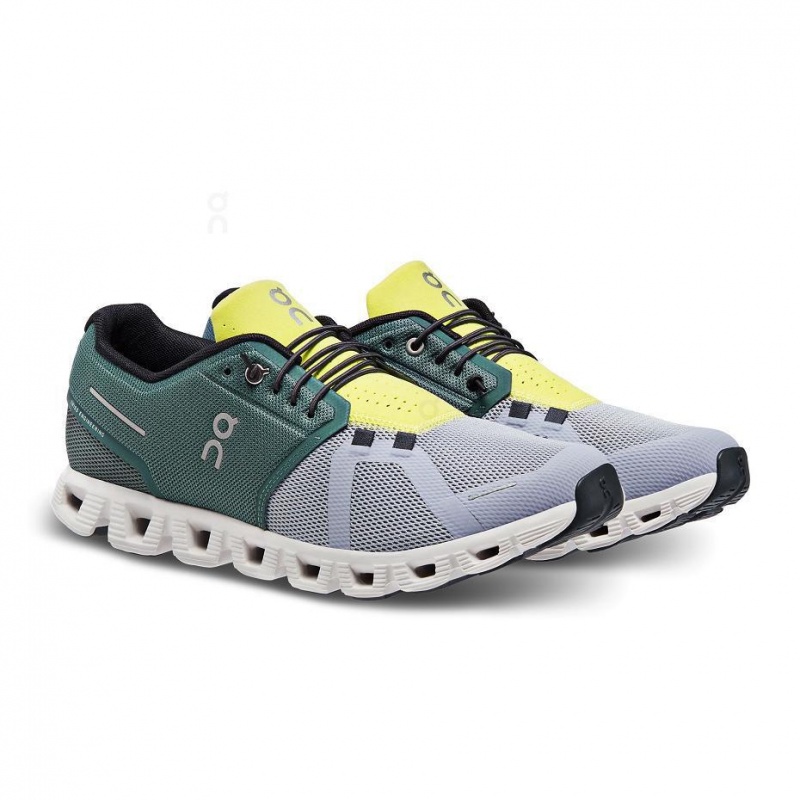 Tenis On Cloud Cloud 5 Hombre Verdes Grises | MX 3441RW