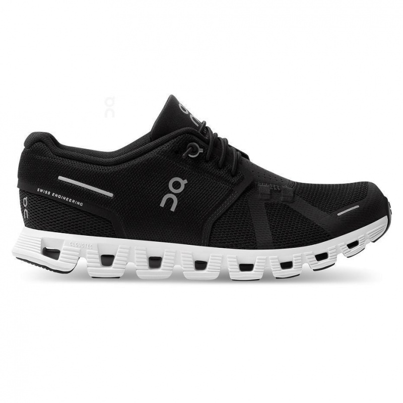 Tenis On Cloud Cloud 5 Mujer Negros Blancos | MX 2894WY