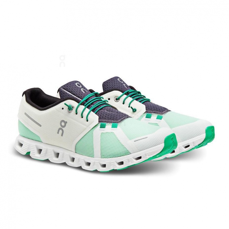 Tenis On Cloud Cloud 5 Push Hombre Blancos Verdes | MX 3529DN