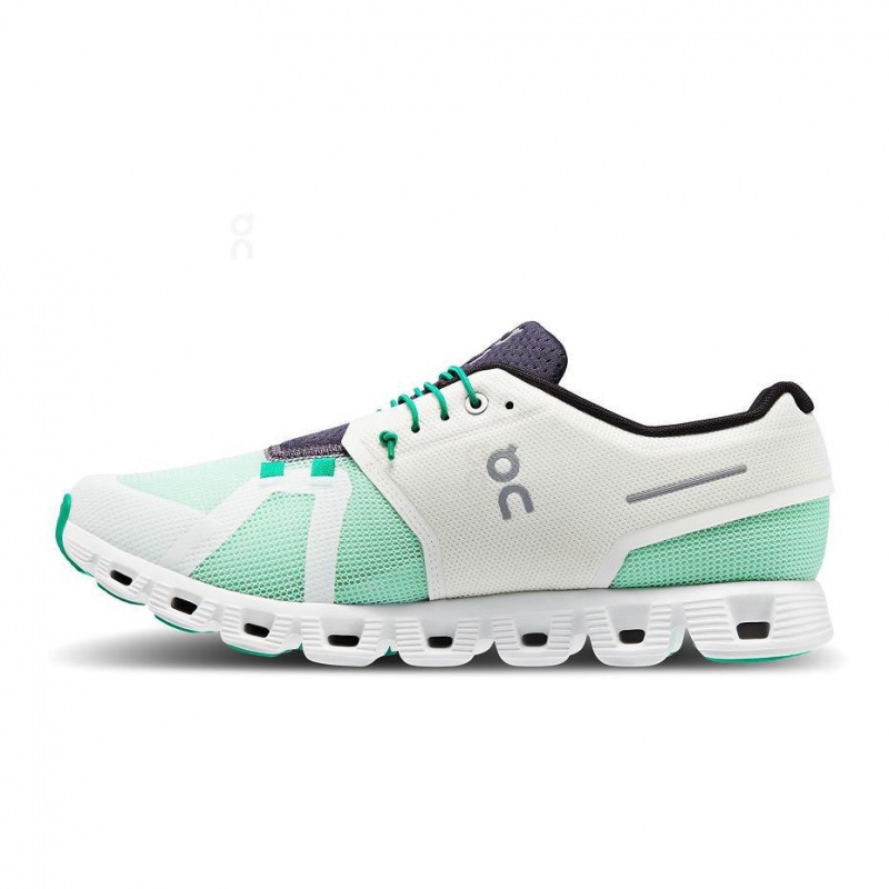 Tenis On Cloud Cloud 5 Push Hombre Blancos Verdes | MX 3529DN