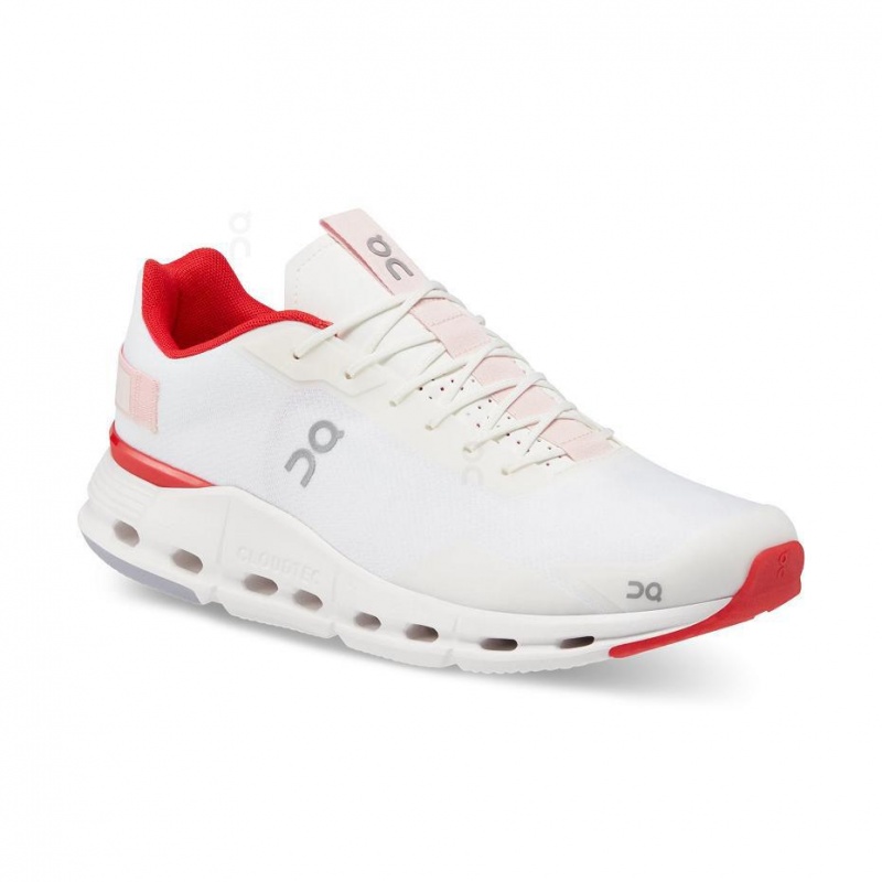 Tenis On Cloud Cloudnova Form Hombre Blancos Rojos | MX 3478SO