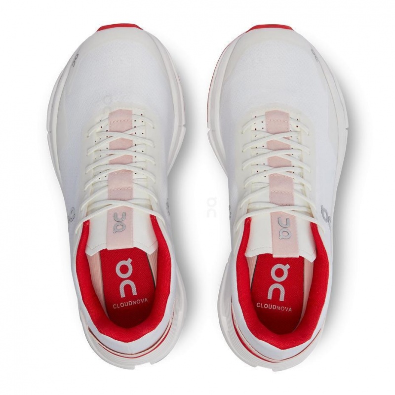 Tenis On Cloud Cloudnova Form Mujer Blancos Rojos | MX 2920EX