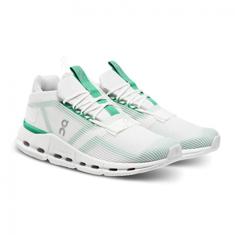 Tenis On Cloud Cloudnova Void Hombre Blancos Verdes | MX 3512SO