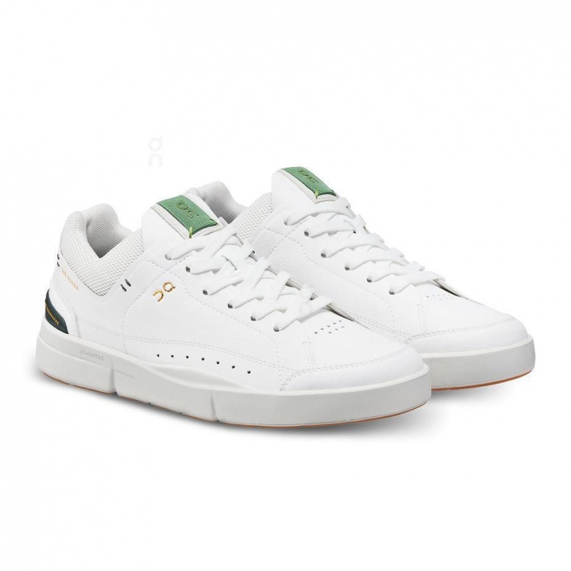 Tenis On Cloud THE ROGER Centre Court Hombre Blancos Verdes | MX 3533HK